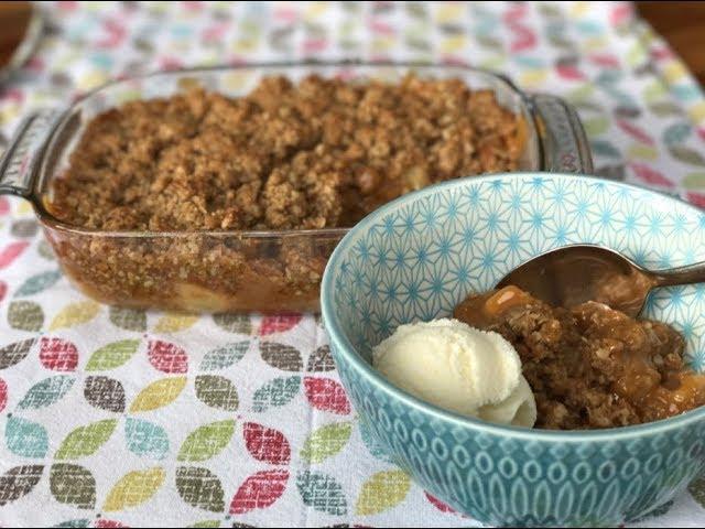 Butterscotch and Apple Oaty Crumble