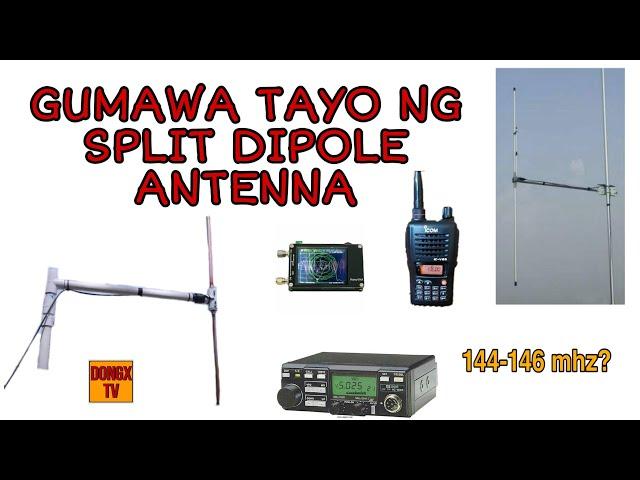 SPLIT DIPOLE ANTENNA MAKING | PINOY ANTENNA MAKER