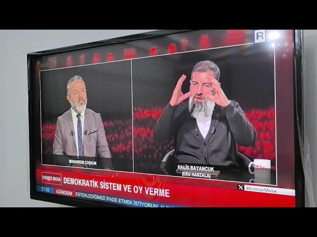 Halis bayancuk (EBU hanzala hoca) OY VERME KONUSU.       AKİT TV DE