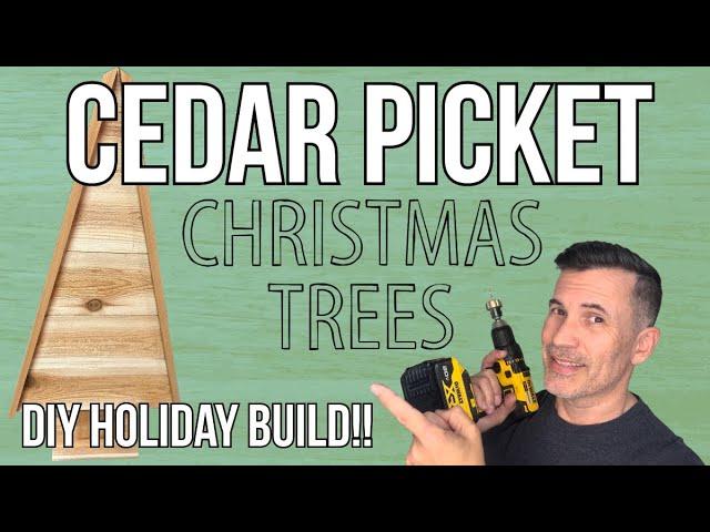 Create a Stunning Rustic Cedar Picket Christmas Tree for Outdoor #Decor! 