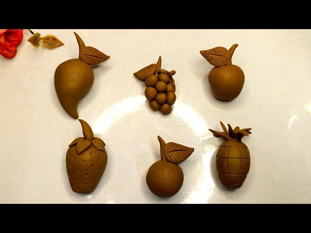 Clay se fruit kaise banate hain  | How to make fruits with clay | Clay fruits | Clay fruit making