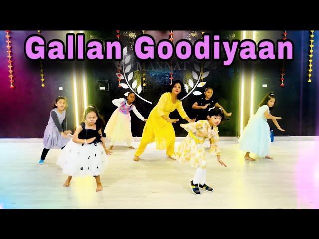 Gallan Goodiyaan Dance Cover Song | Kids dance performance | choreography, Mannat dance Academy