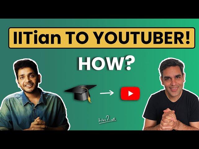 From IIT Engineer to YouTube Creator | Ankur Warikoo ft. Vikrant Kirar, @CrashUp | Content Creation