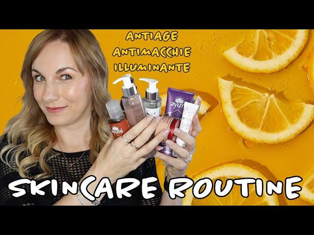 SKINCARE ROUTINE ECONOMICA BIO  ANTIMACCHIE & ANTIAGE PER PELLI MISTE OVER 40 