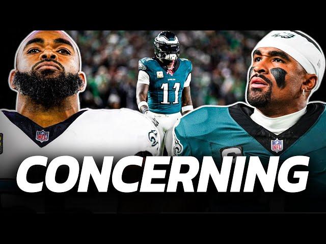 Eagles beat Panthers but potential issues REVEALED… AJ FRUSTRATED with offense + more news!