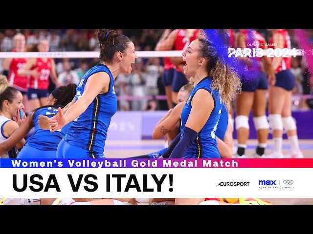 ITALY DOMINATE USA  | Women's Volleyball Gold Medal Match | #Paris2024