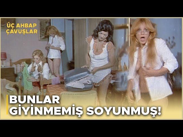 Üç Ahbap Çavuşlar Türk Filmi | Kızları Hazırlanırken Gören Kardeşler Gözlerine İnanamıyor!