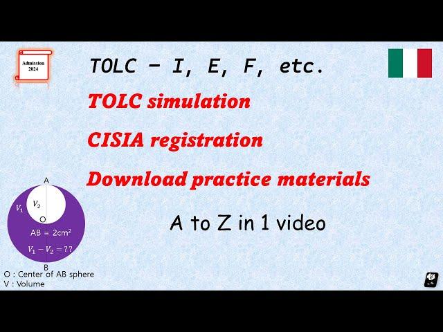 How to access  TOLC exam simulations ( Cisia registration, practice materials download ) #tolc