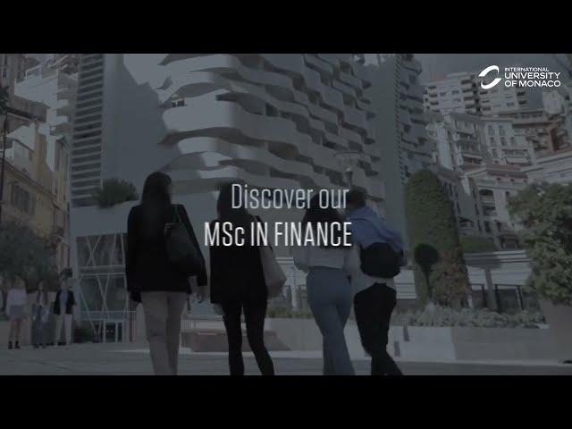 MSc in Finance Program - In Brief