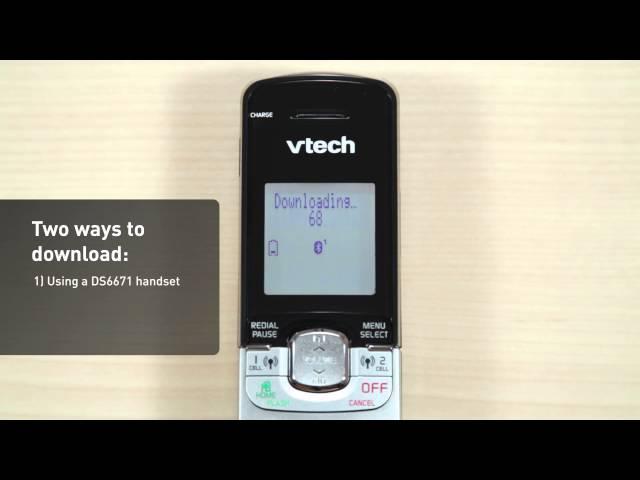 VTech® DS6671-3 Cordless Phone System: How to Use the Connect to Cell™ Features