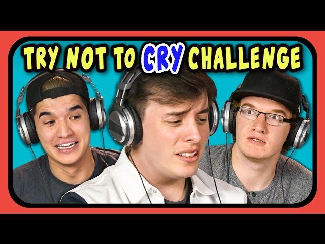 YOUTUBERS REACT TO TRY NOT TO CRY CHALLENGE