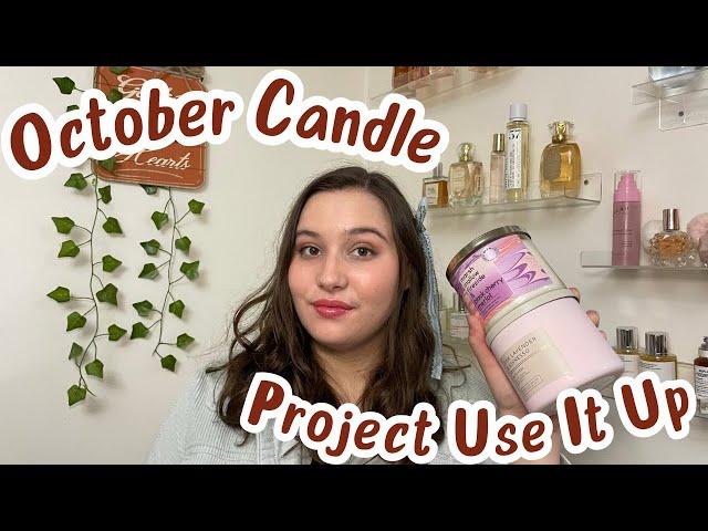 OCTOBER CANDLE PROJECT USE IT UP || BATH & BODY WORKS