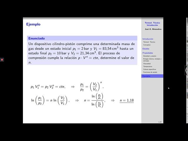 Termodinámica Técnica - Tema 1 (Introducción) - Video 07