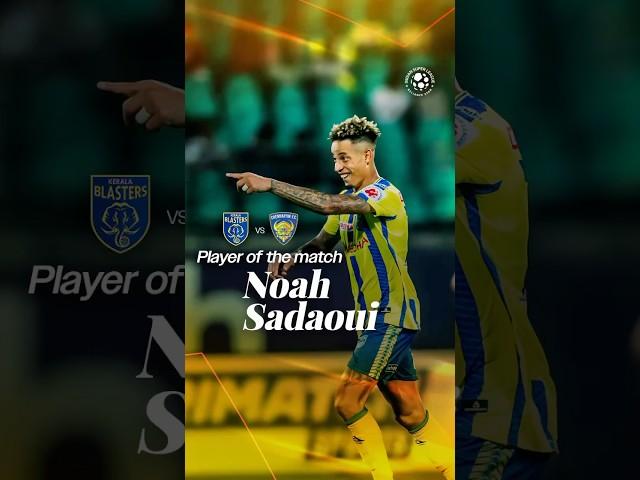 NOAH SADAOUI 🟰 CONSTANT THREAT  | #KBFCCFC #ISL #KeralaBlasters #NoahSadaoui #ISLPOTM #shorts