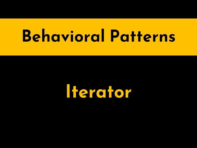 The Iterator Pattern Explained and Implemented in Java | Behavioral Design Patterns | Geekific