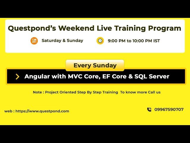 Angular with MVC Core using EF and SQL Server | Angular with MVC Core | Angular MVC Tutorial