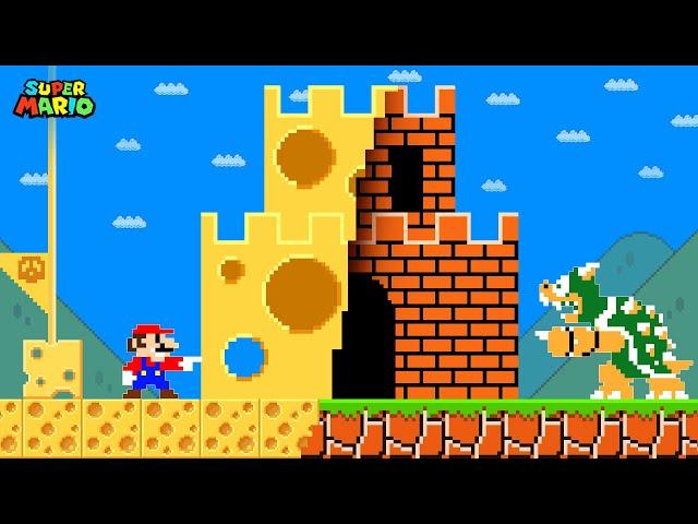 Super Mario Bros. But Everything Mario Touches Turns Into Cheese: Mario Can Eat Anything?