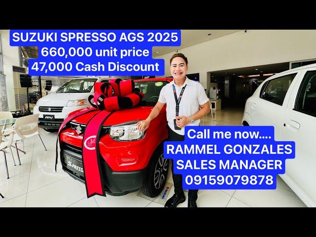 Bumili na ng Suzuki Spresso ags 2025 model bago tumaas ang presyo. #rammelgonzales