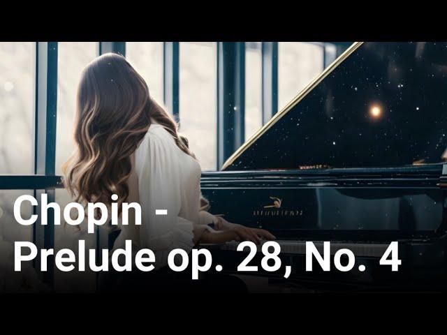 Chopin - Prelude, Op. 28, No. 4. Classical piano music.