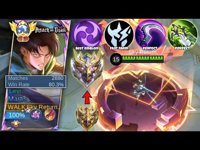 TOP GLOBAL MARTIS BEST AND EMBLEM FOR SOLO RANK!! ( Must Try ) MLBB