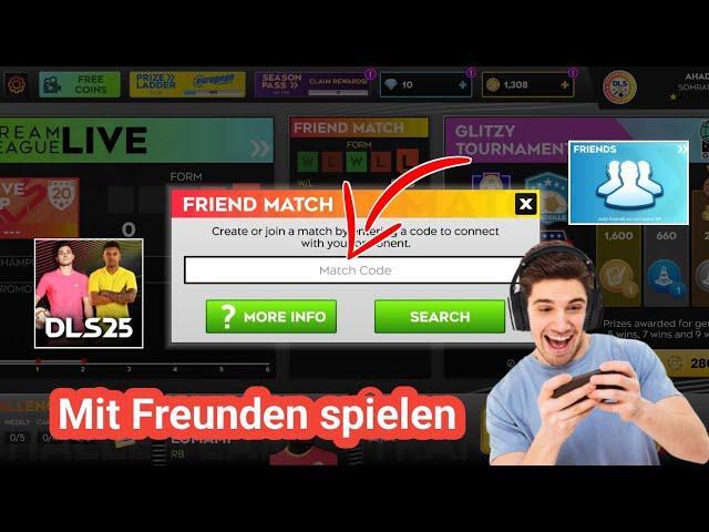 Freundschaftsspiele in DLS 25 spielen | DLS 25 mit Freunden spielen – Tutorial 2025