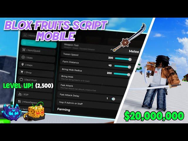 Blox Fruits Script Pastebin Mobile 2024 | Auto Farm | Mastery | Sea Event - (No Key)