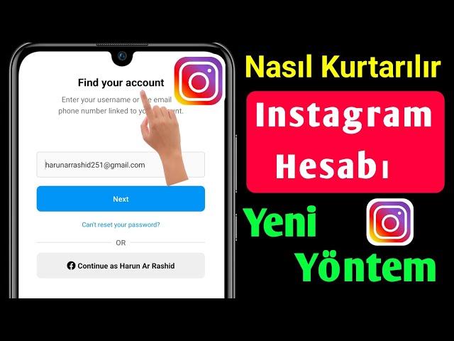 KURTARMA INSTAGRAM HESABI || INSTAGRAM HESABI NASIL KURTARILIR [YENI YÖNTEM 2023]