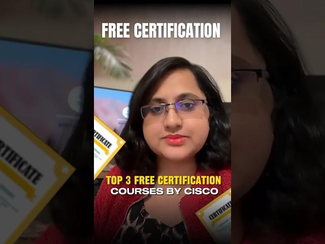 Top 3 Free certification courses by CISCO #CISCOcertification #NetworkingSkills #techtraining