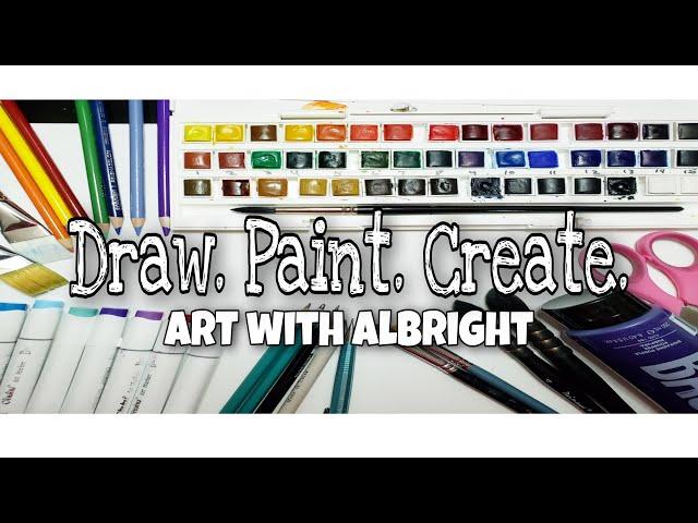 Draw. Paint. Create. Let's draw your favorite things at ART with Albright to keep you creating!