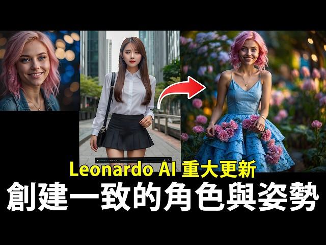 使用 Leonardo AI 創建一致的角色與姿勢(重大更新)