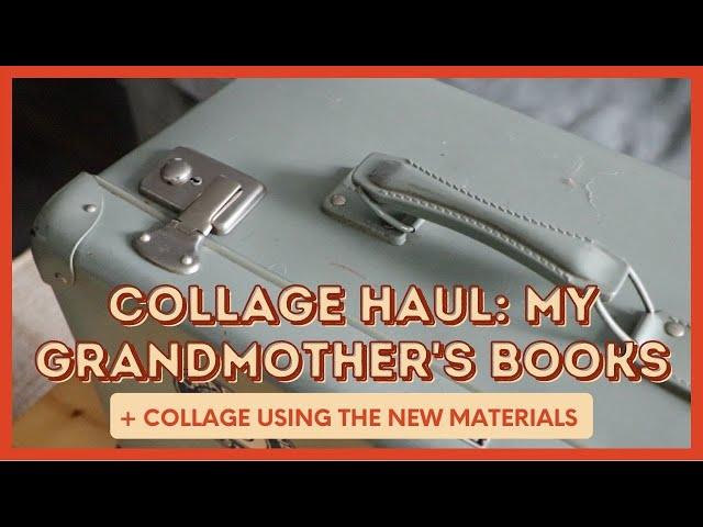 Collage Material Haul | Collage with me & look through new photo collage material, handmade collage