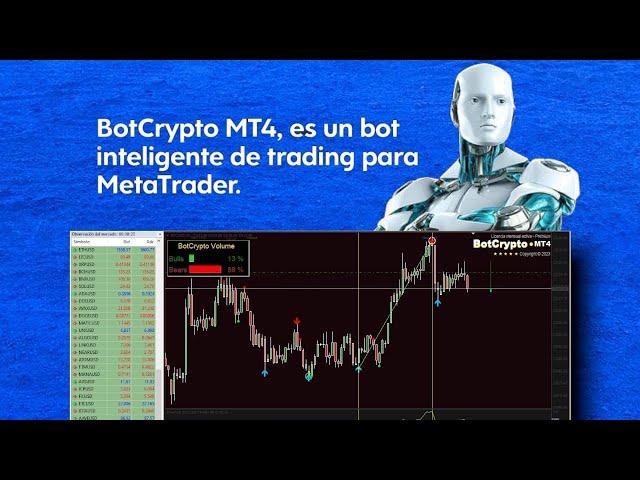 BotCrypto MT4  es un bot inteligente de trading automático para MetaTrader 4. BTCUSD