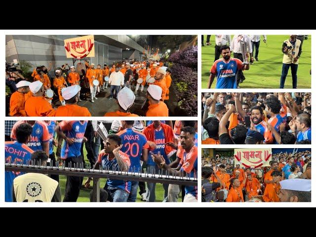 Team India Victory Parade Clebration With Samna Dhol Tasha Pathak, Mumbai Wankhede Stadium