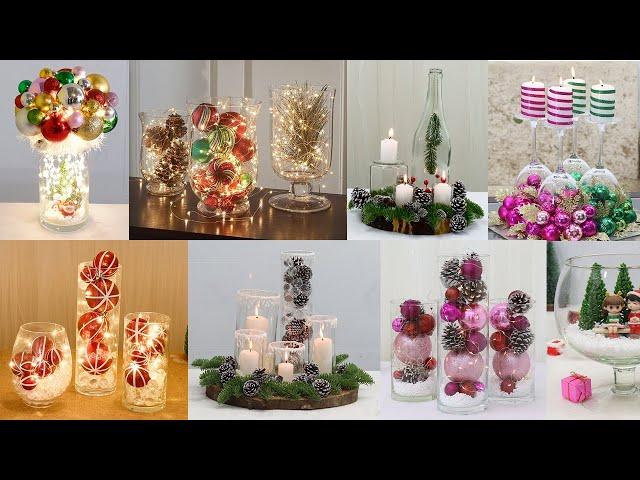 14 Christmas Glass Decoration Ideas | Diy christmas decorations ideas