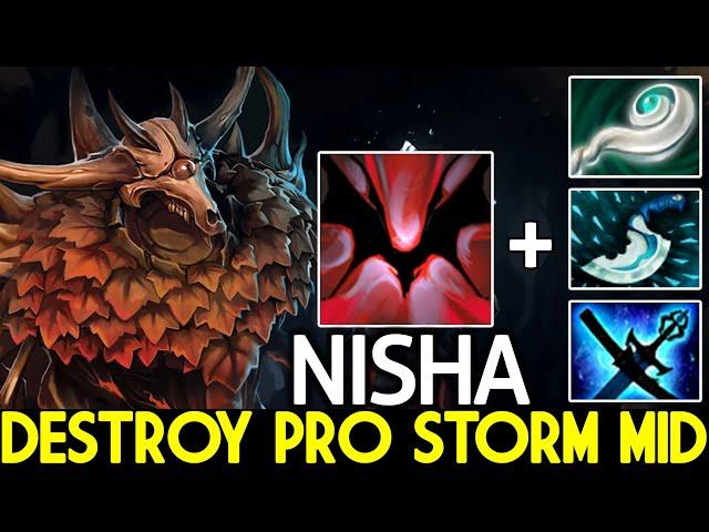 NISHA [Shadow Fiend] 100% Magic Build Destroy Pro Storm Mid Dota 2