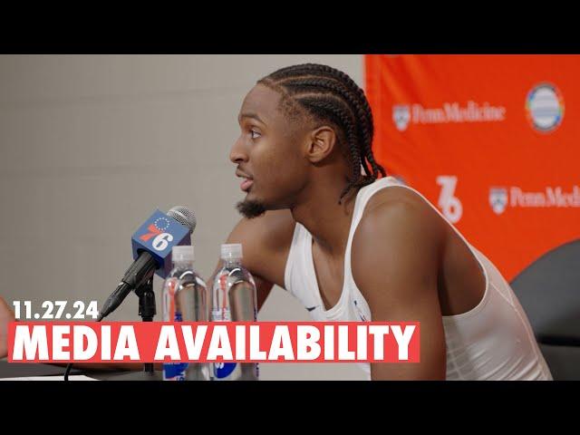 Philadelphia 76ers Postgame Media Availability | Tyrese Maxey | 11.27.24