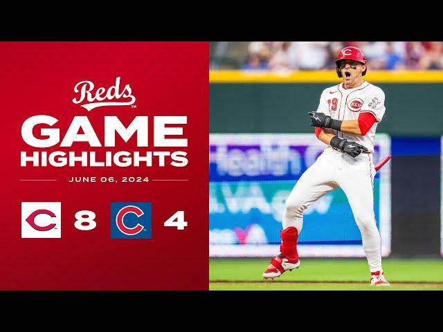 Cubs vs. Reds Game Highlights (6/6/24) | MLB Highlights