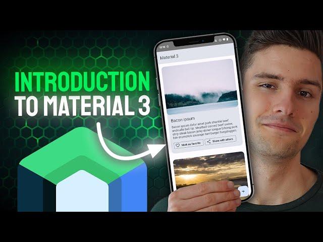 Introduction to Material 3 (Color Theming, Typography, Shapes)