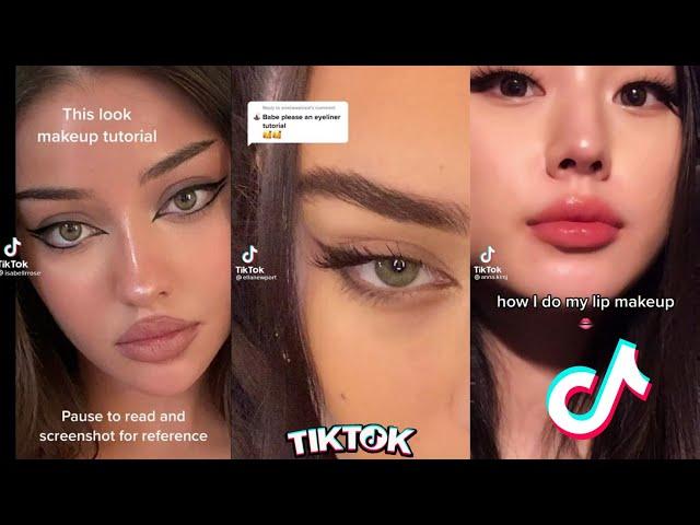 beauty hacks tik tok compilation |makeup tips,lips,skincare,eyeliner tutorial,makeup hacks