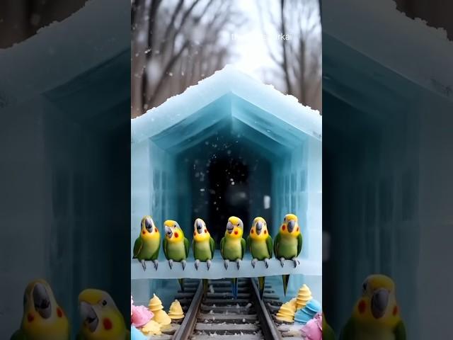 The Snow House That Was Built On A Railway Track#ai