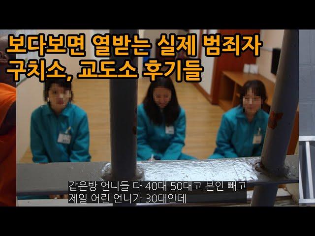 보다보면 뭔가 열받는 실제 범죄자들의 구치소 교도소 후기들