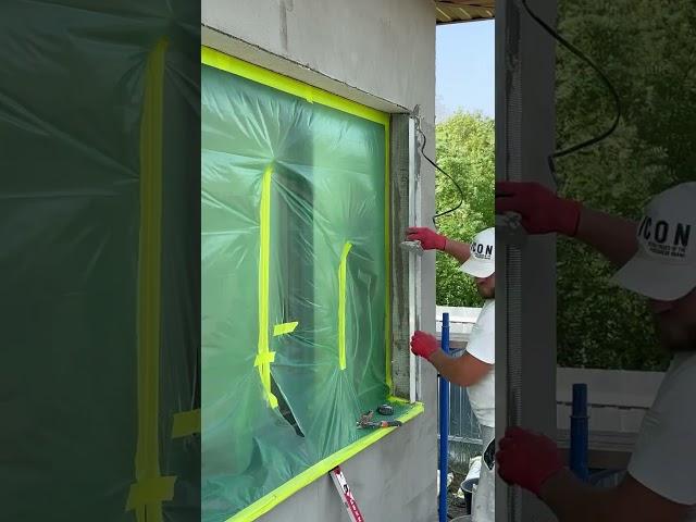 Усиление угла #фасадныеработы #штукатур