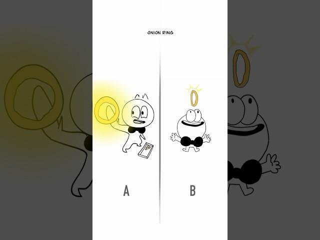 6 Piece Chicken Nuggs A vs B (Animation Meme) #shorts