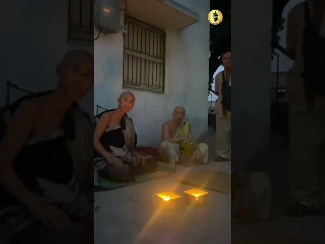 Monk Minh Tue & fellow monks continue meditative dwelling at the morgue moment of peace #thayminhtue