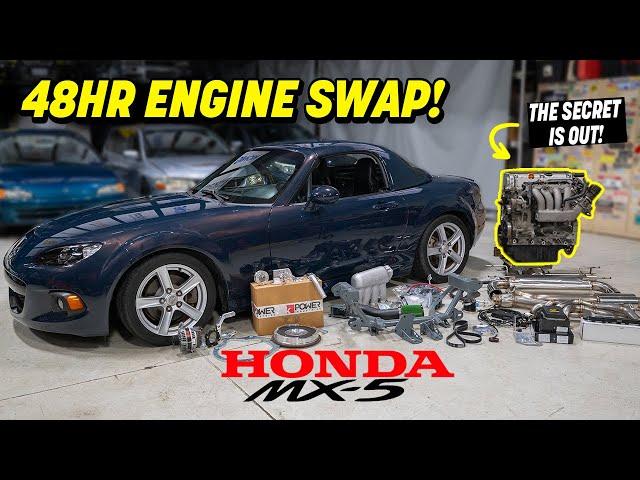 K-Swapping a NC Mazda Miata in 48HRS!