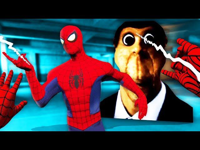 Can we ESCAPE OBUNGA as Spiderman? (Bonelab VR Mods Fusion)