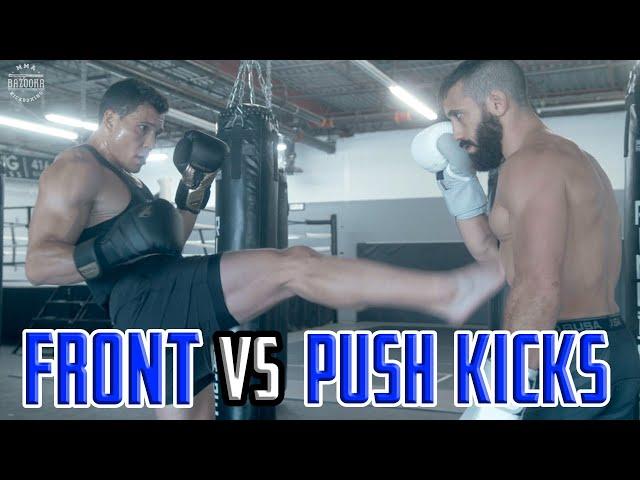 Whats the Difference Between PUSH KICKS/TEEPS & FRONT KICKS?