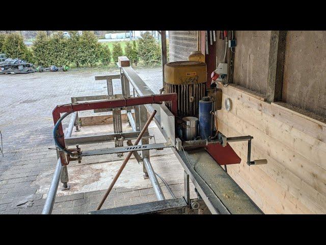 Homemade sawmill - 10hp - 6.5m length