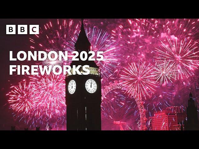 Happy New Year!  | London Fireworks 2025  - BBC