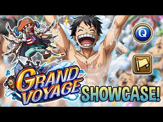 ONSEN LUFFY GRAND VOYAGE SHOWCASE! LvL 5 vs Buggy! [OPTC | トレクル]